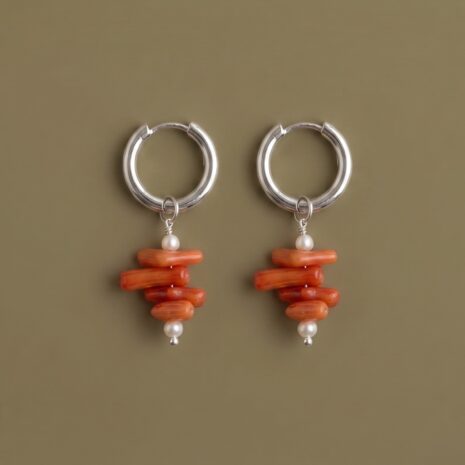 WE5a ORANGE BREATH HOOPS