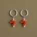 WE5a ORANGE BREATH HOOPS