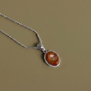 EYE OF THE SEA LINE & DOT NECKLACE /SMALL SIZE