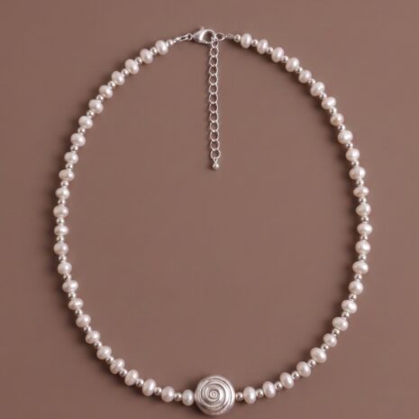 WN8a SALT SPIRAL NECKLACE WN8a SALT SPIRAL NECKLACE